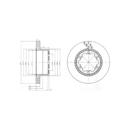 Photo Disque de frein DELPHI BG9015