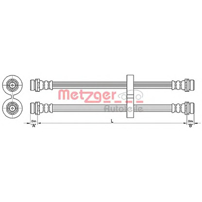 Photo Flexible de frein METZGER 4110312