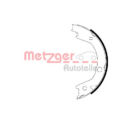 Photo Jeu de mâchoires de frein, frein de stationnement METZGER MG225