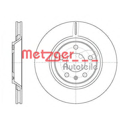 Photo Disque de frein METZGER 6101210