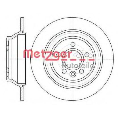 Photo Disque de frein METZGER 6126500