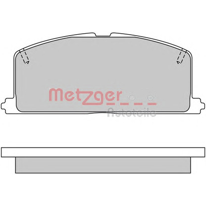Zdjęcie Zestaw klocków hamulcowych, hamulce tarczowe METZGER 1170327