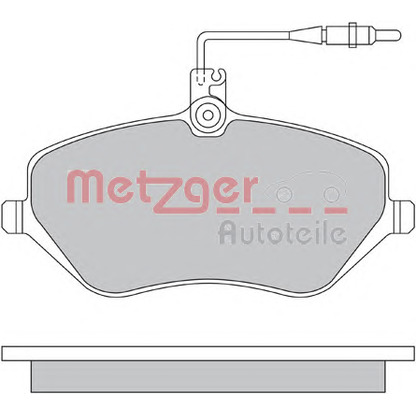 Photo Kit de plaquettes de frein, frein à disque METZGER 1170346