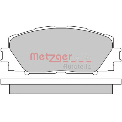 Photo Kit de plaquettes de frein, frein à disque METZGER 1170618