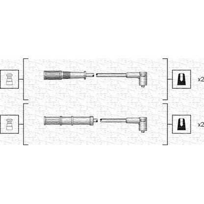 Photo Ignition Cable Kit MAGNETI MARELLI 941318111161