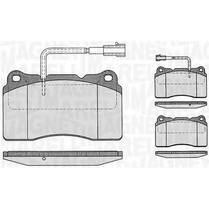 Photo Brake Pad Set, disc brake MAGNETI MARELLI 363916060121