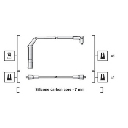 Photo Ignition Cable Kit MAGNETI MARELLI 941318111058