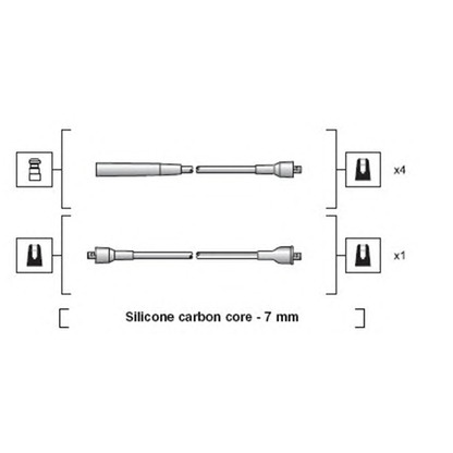 Photo Ignition Cable Kit MAGNETI MARELLI 941318111115