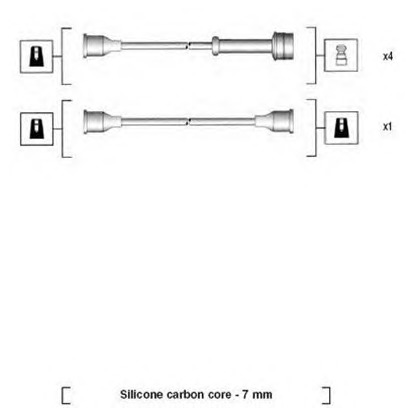 Photo Kit de câbles d'allumage MAGNETI MARELLI 941335100913
