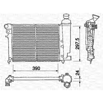 Photo Radiator, engine cooling MAGNETI MARELLI 350213371000