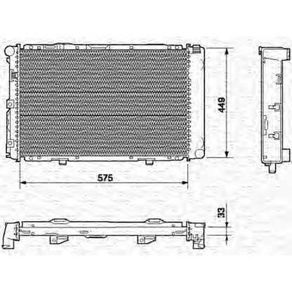 Photo Radiator, engine cooling MAGNETI MARELLI 350213543000