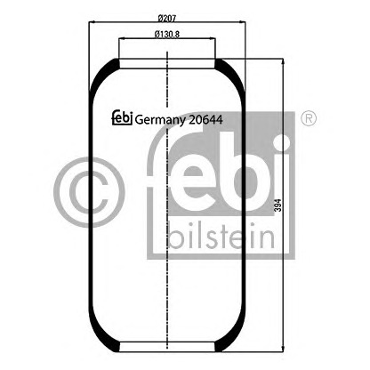 Photo Boot, air suspension FEBI BILSTEIN 20644